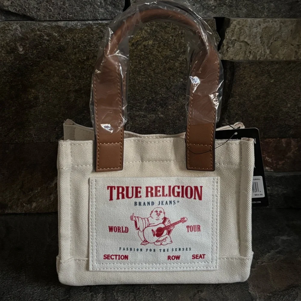 NWT True Religion Mini Tote Bag - Picture 9 of 10